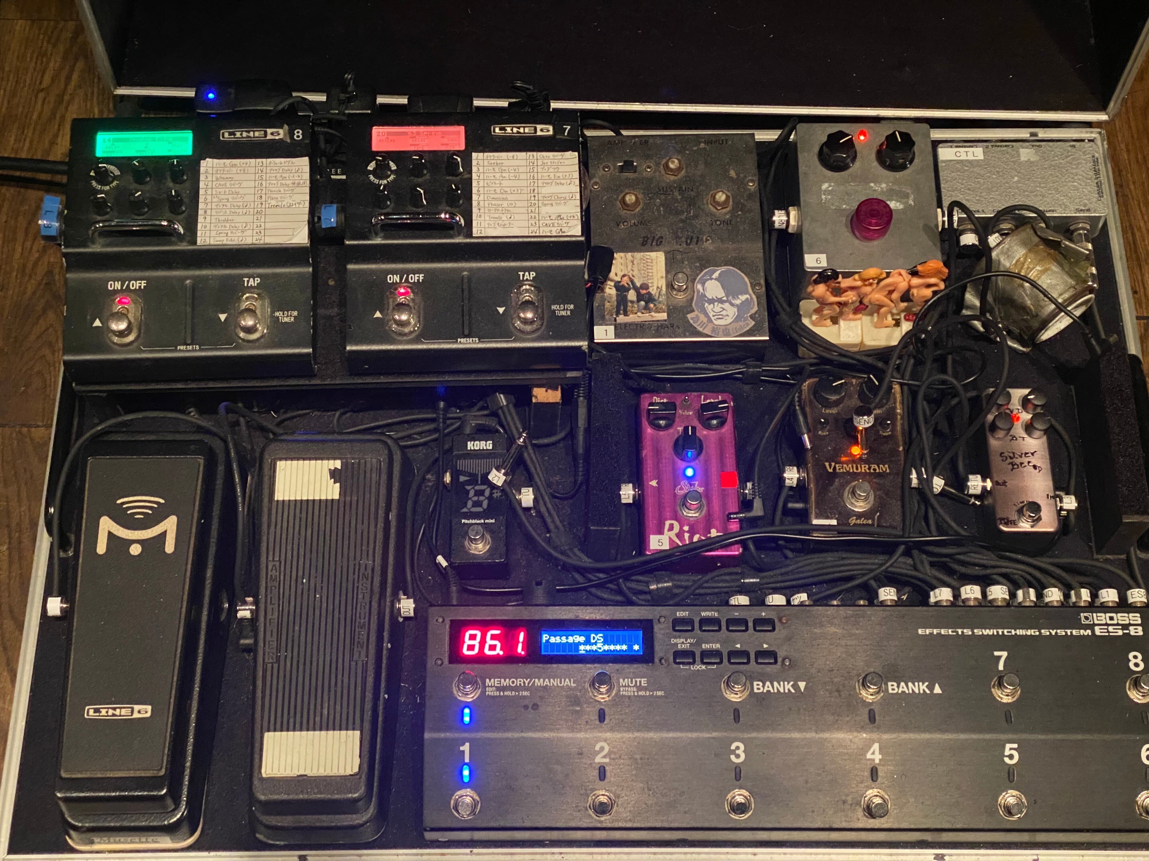 機材ROOM1 (folcaエフェクターボード解説前編)｜タメカワハウス