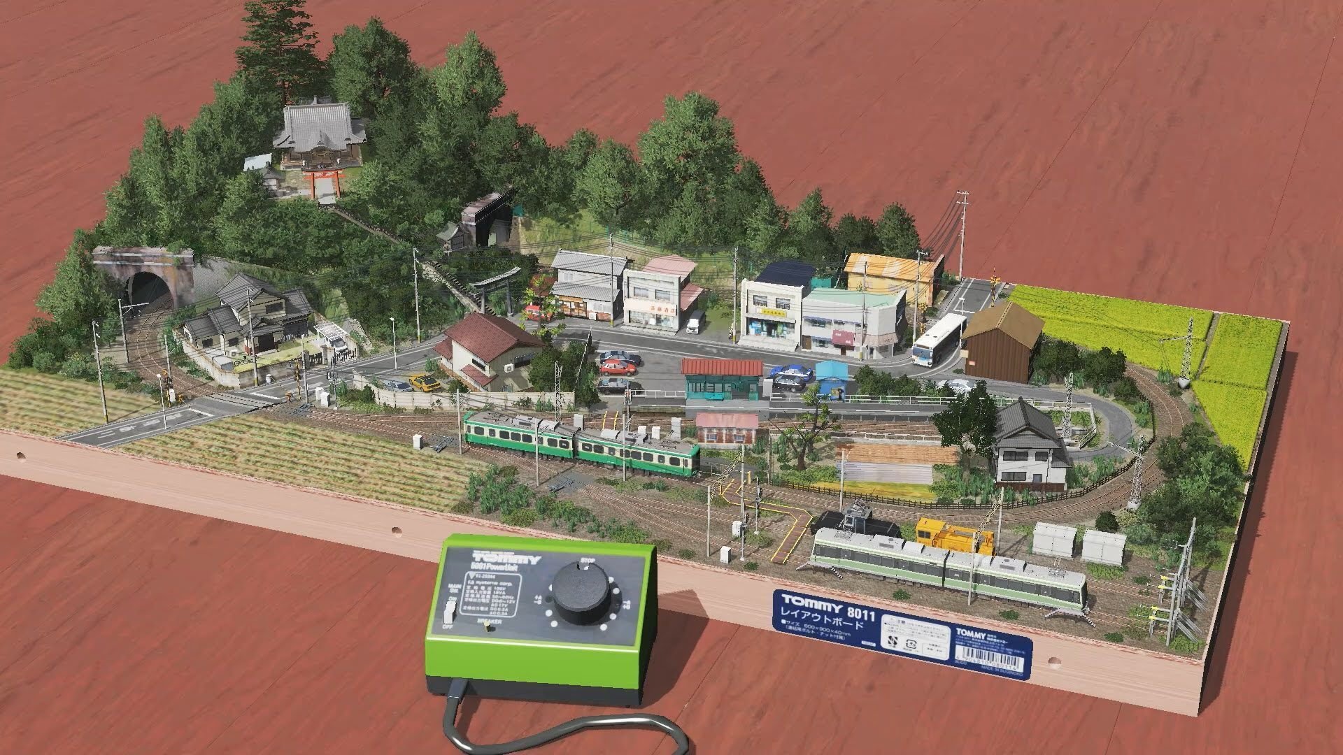 Nゲージ旧室蘭駅風ジオラマ Nゲージ旧室蘭駅風ジオラマ Nゲージ展示