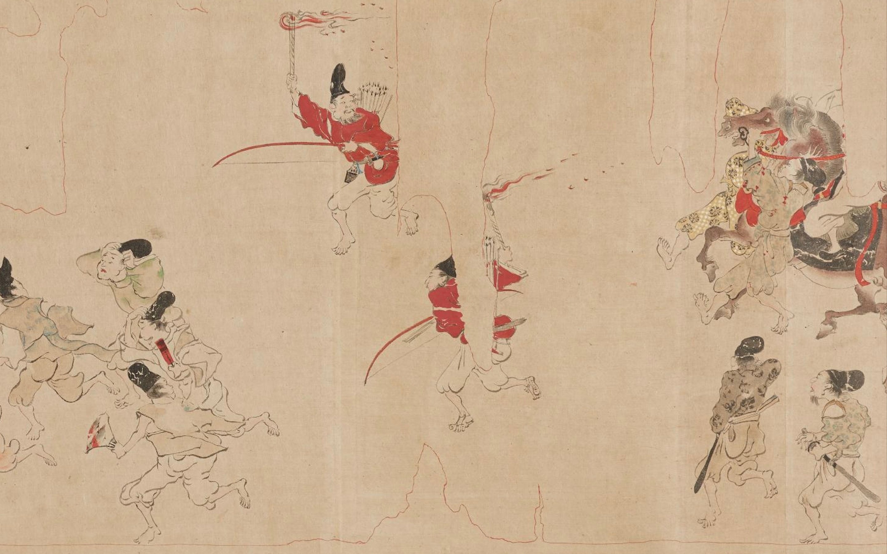 国宝『伴大納言絵巻』のストーリーを（講談風に）ざっくり解説【上巻