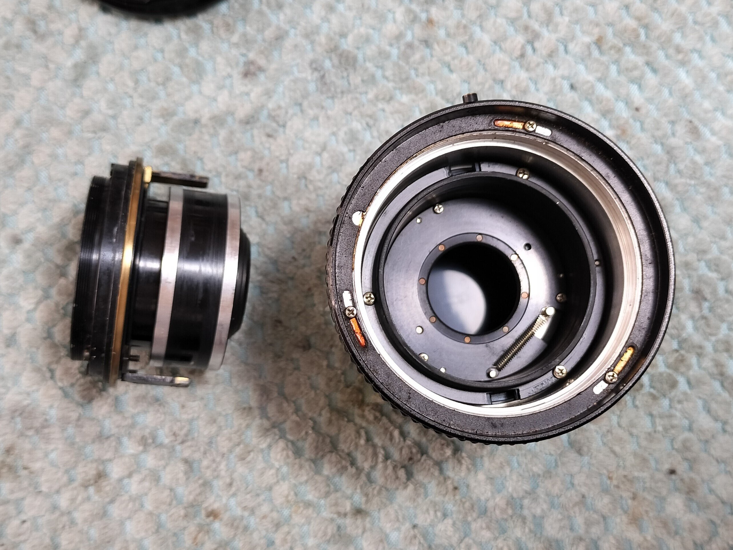 Canon FD 35mm F2 コンカーブ 凹玉の分解｜フィルムカメラ修理のアクア