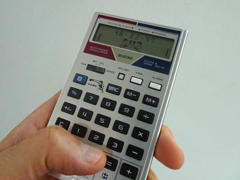 オモシロ電卓物語 Vol.3 ボクシングゲーム電卓 BG-15｜カシオ計算機