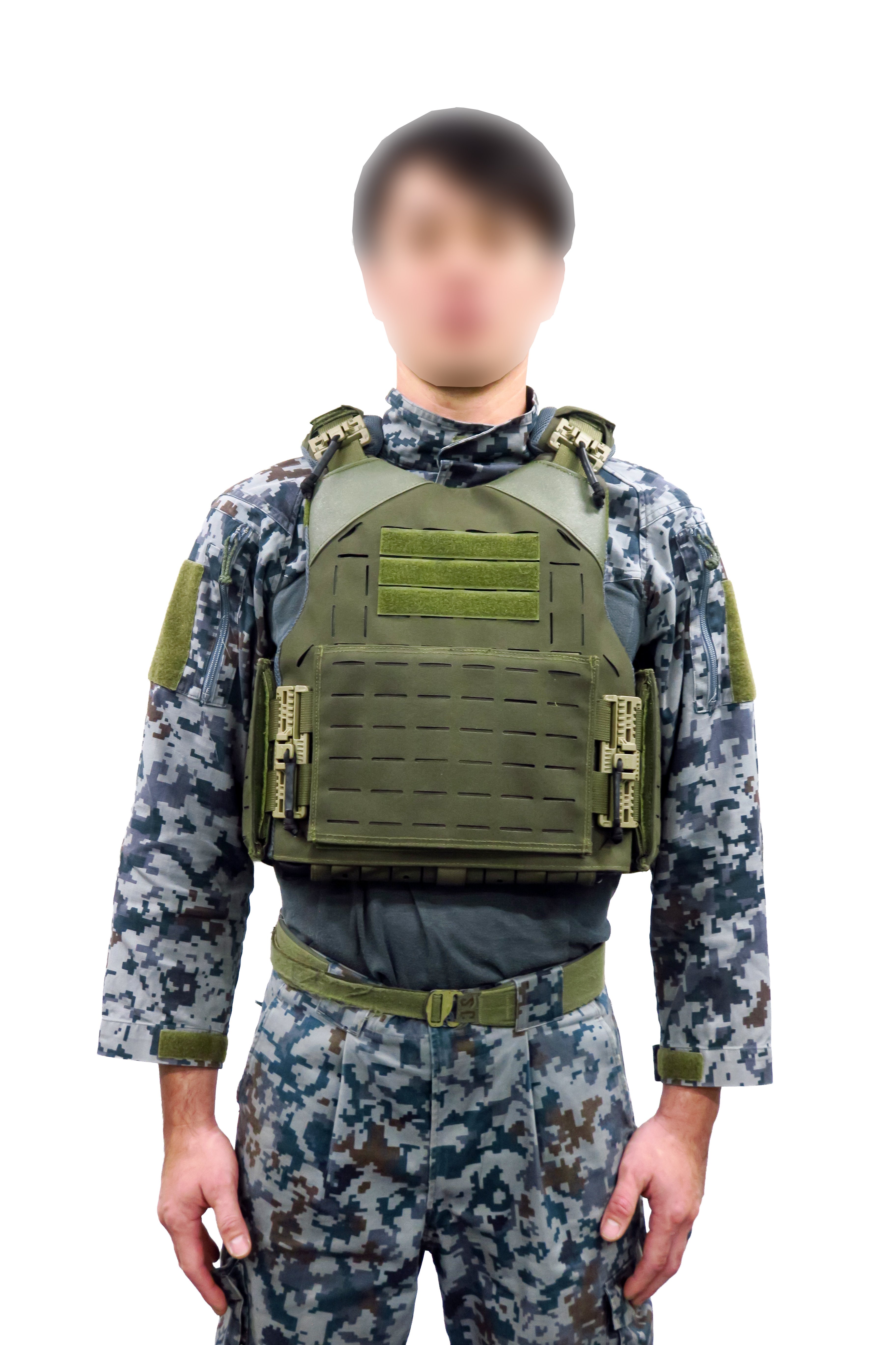 航空自衛隊新型防弾ベスト「防弾チョッキ、基地警備用、本体（A型