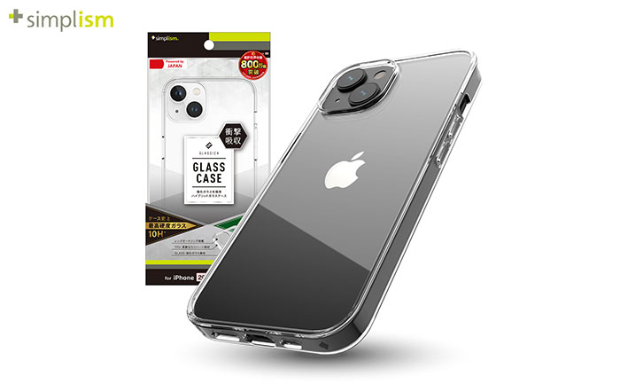 iPhone 14/13専用]Simplism シンプリズム [GLASSICA]背面ガラスケース