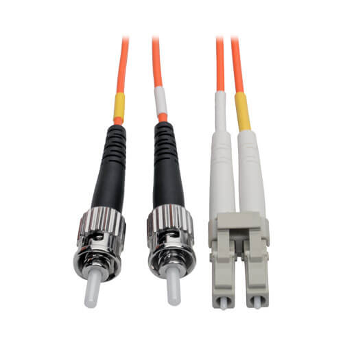 Duplex Multimode 62.5/125 Fiber Optic Cable LC-ST, 3M 10-ft | Eaton
