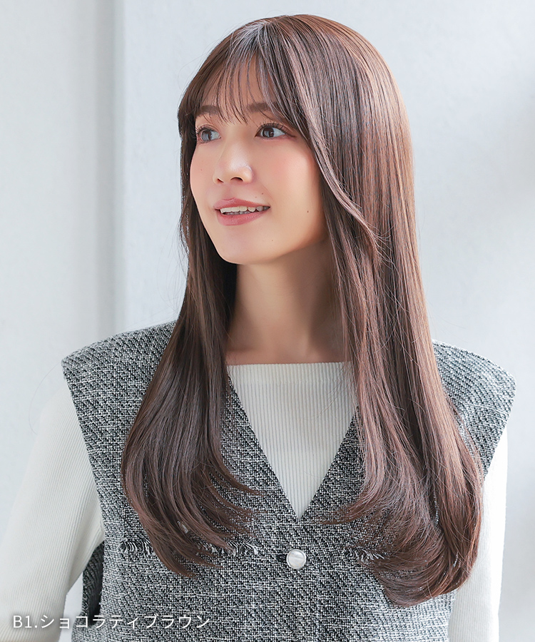 ウィッグ ロング/フロント手植え オンリーワンカールロング [wg347]