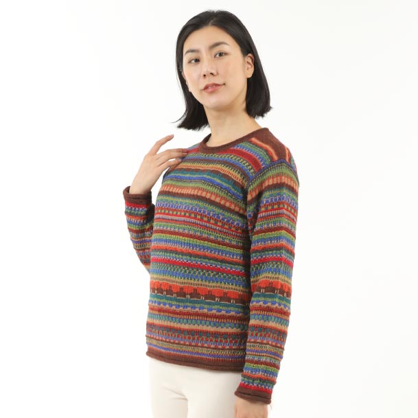 アルパカ100％ 多色使いセーター｜【アルパカタウン】アルパカ専門