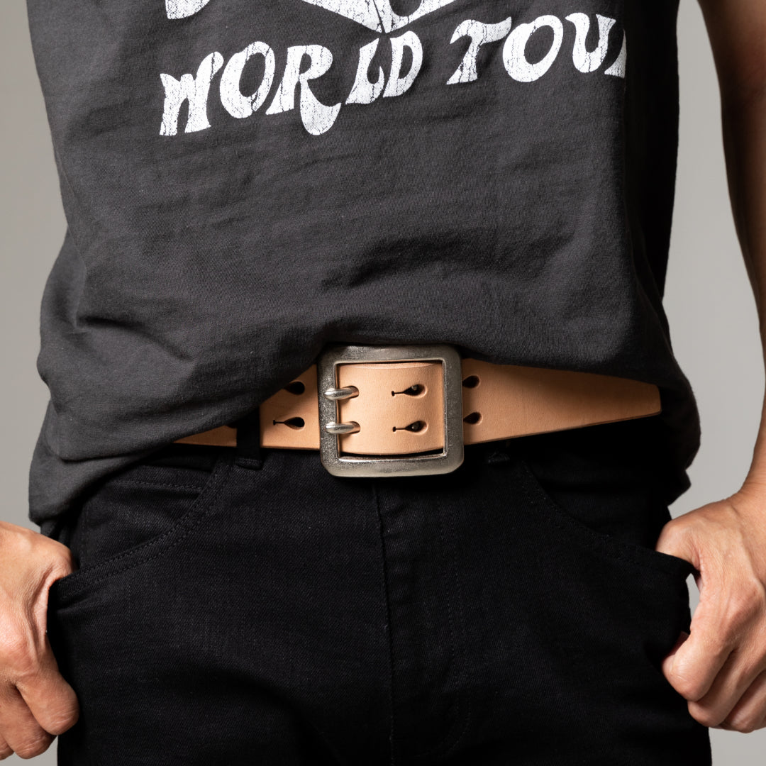 ベルト 45mm幅ギャリソンベルト U.K.サドルレザー EFB45025AB