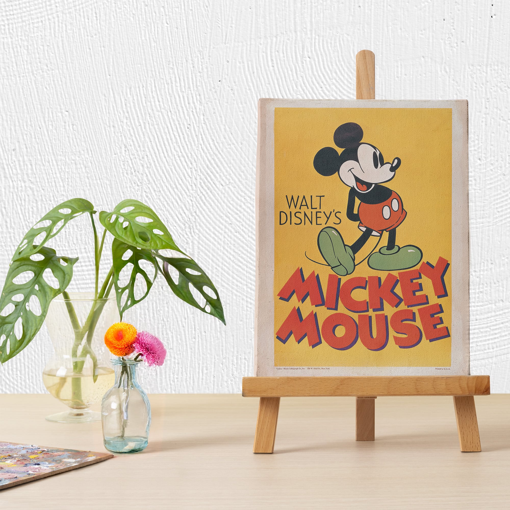 ディズニー クラシックポスター｜ミッキー スマイルポーズ アート