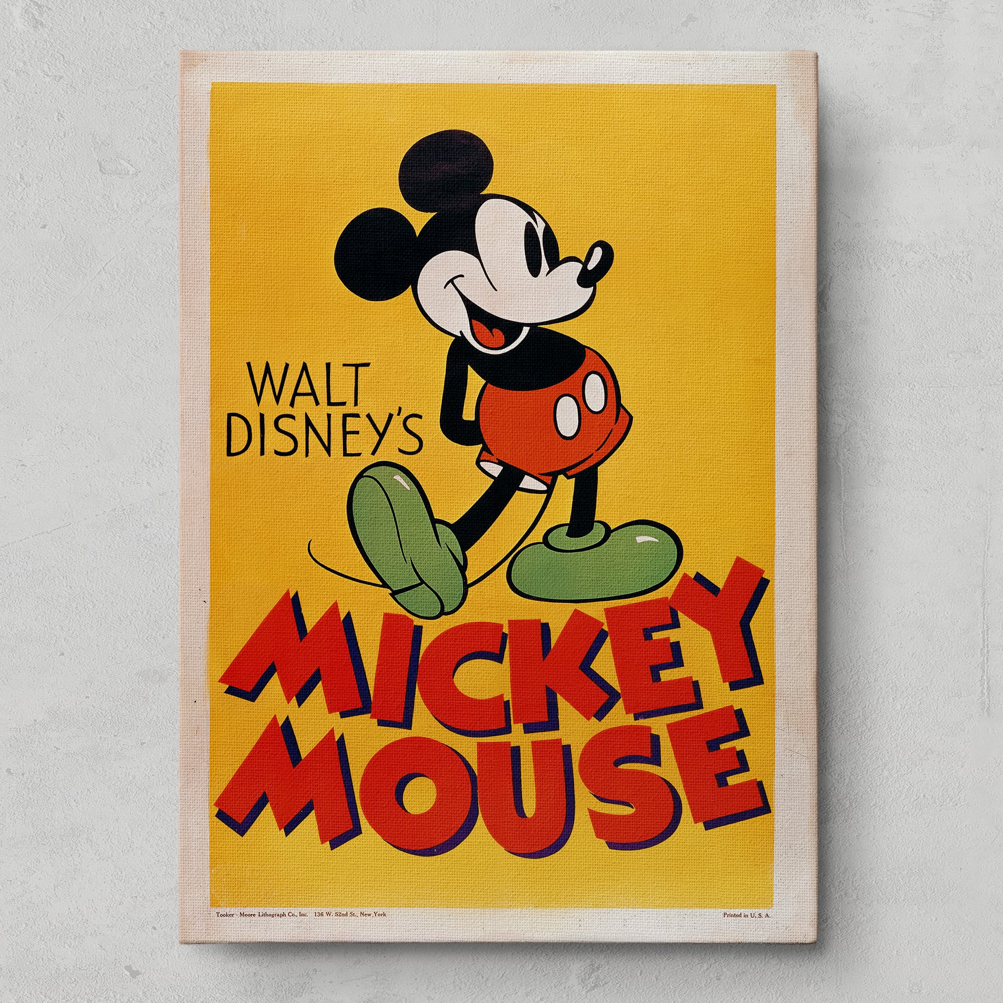ディズニー クラシックポスター｜ミッキー スマイルポーズ アート
