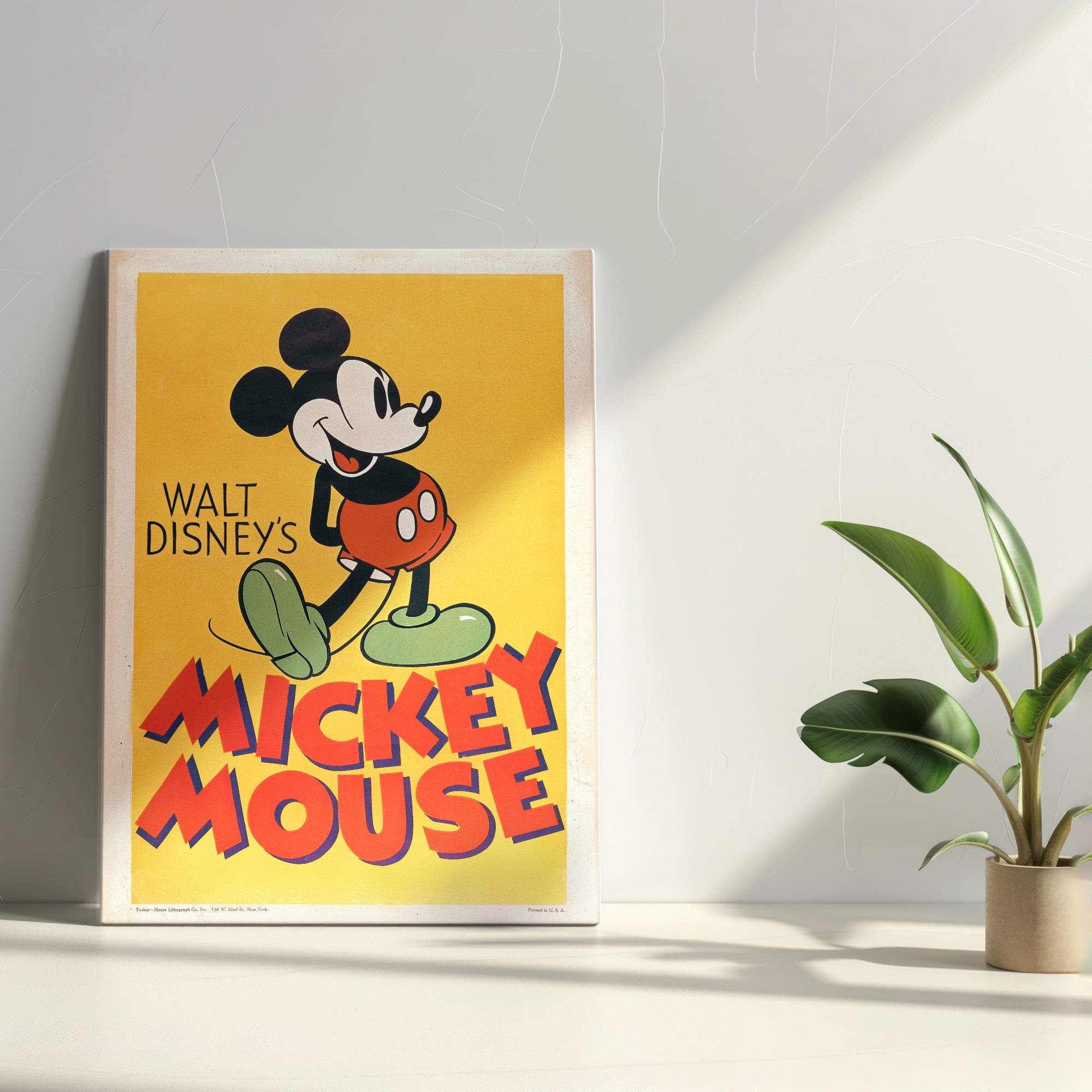 ディズニー クラシックポスター｜ミッキー スマイルポーズ アート