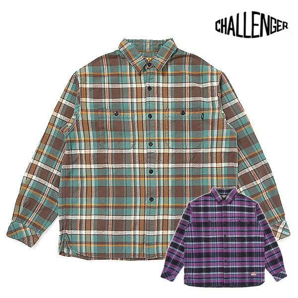 CHALLENGER チャレンジャー PLAID FLANNEL SHIRT