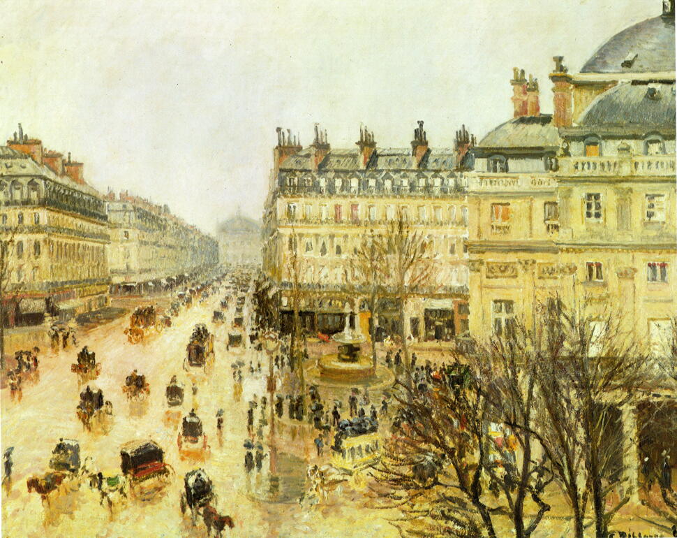 パリのテアトルフランセ広場 ピサロ