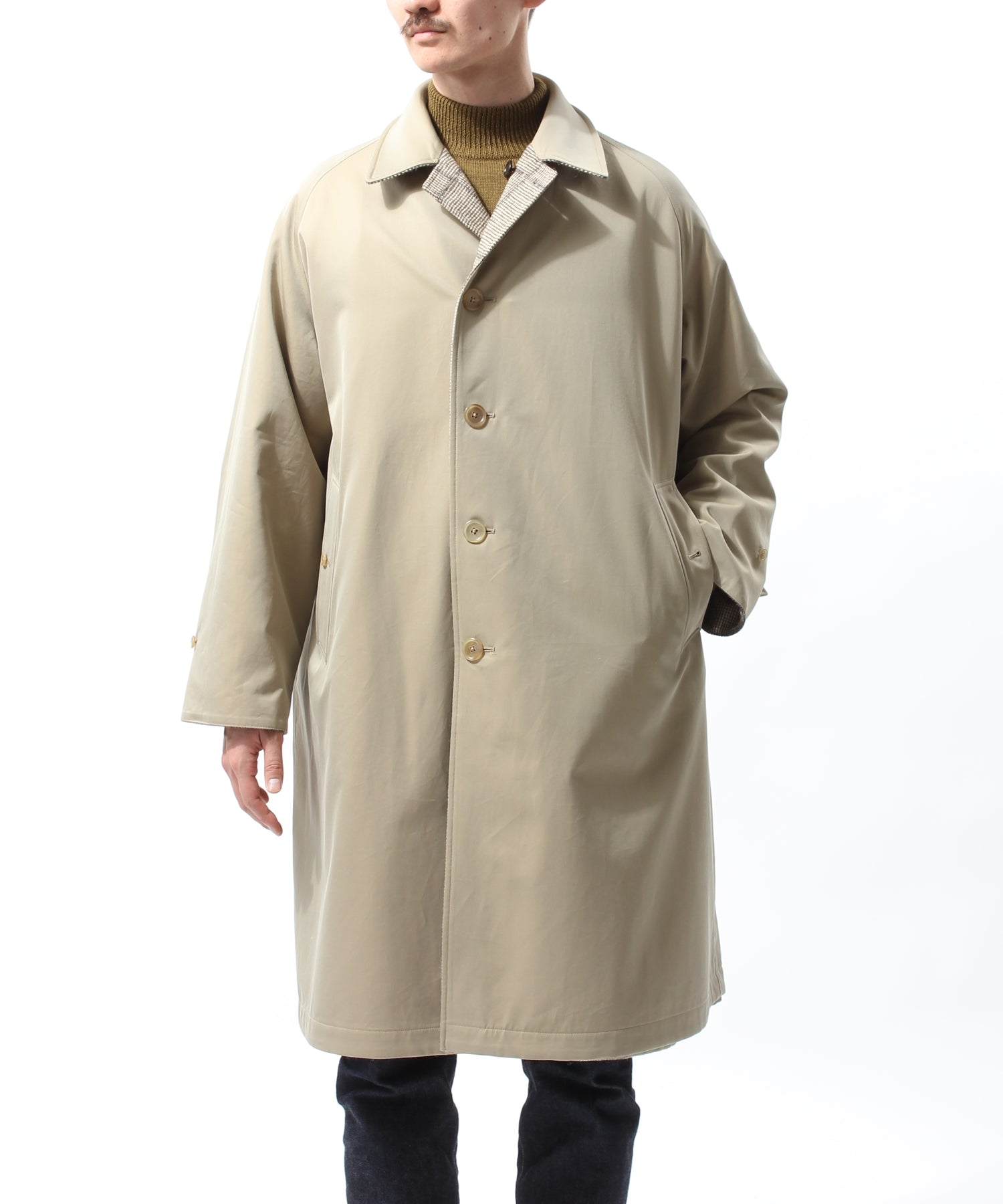 ANATOMICA SINGLE RAGLAN COAT Ⅱ REVERSIBLE / BEIGE – A'r11551