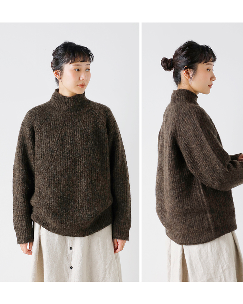 CLOLI クロリ モヘア リブ タートルネック セーター “MOHAIR RIB