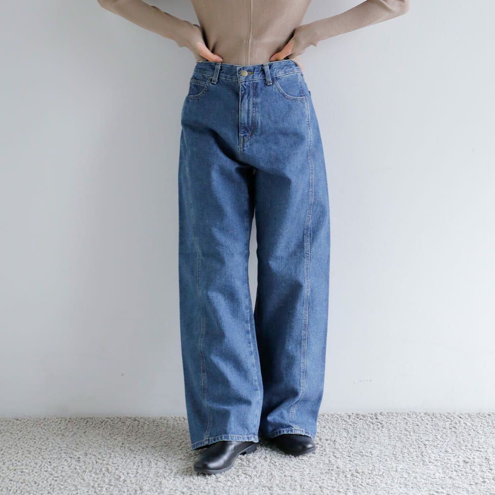 anuke アンヌーク パネル ルーズ デニム パンツ “Panel Loose Denim