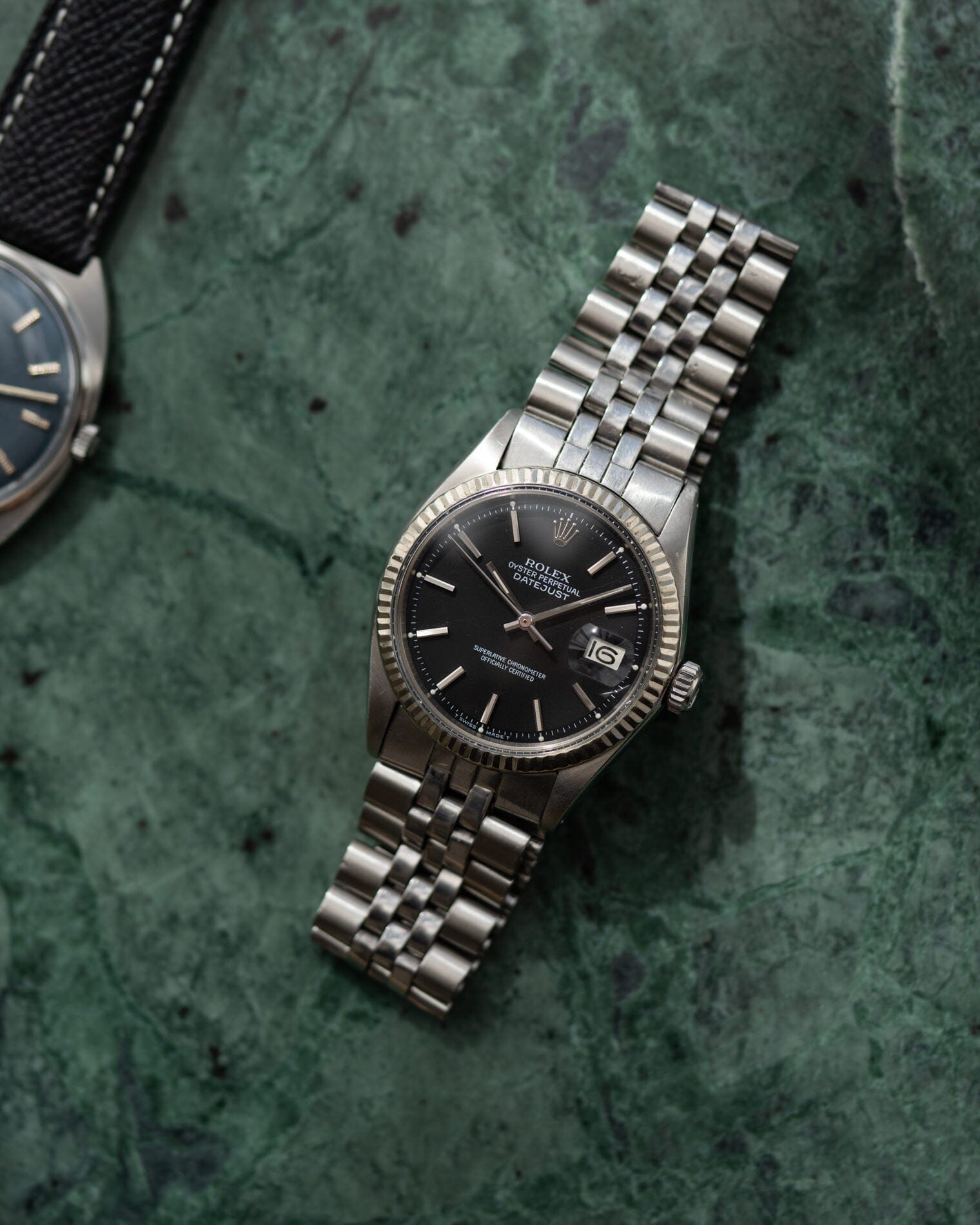 ロレックス デイトジャスト 1601 マットブラック 自動巻き 1970年代製