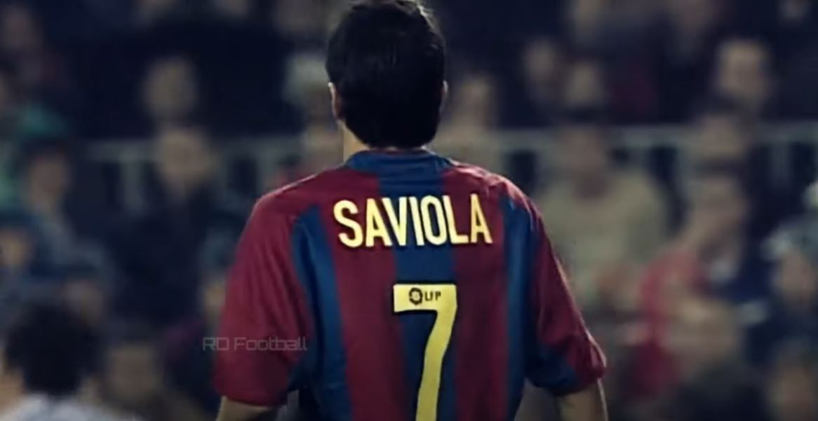 JAVIER SAVIOLA #7 | 2003-04 FC BARCELONA SPAIN | MATCH WORN