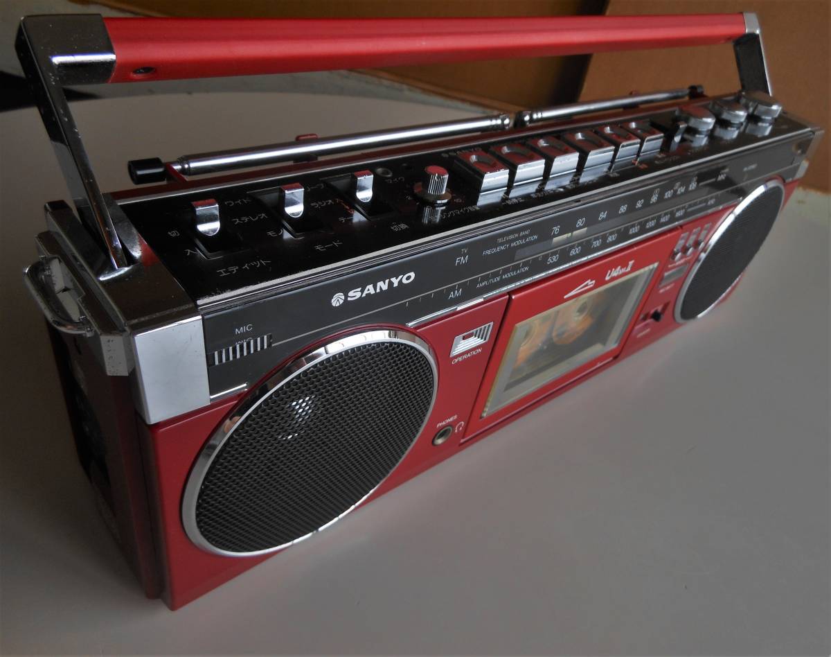 SANYO MR-U4SF ステレオラジオカセット サンヨー 昭和レトロ ☆当時物