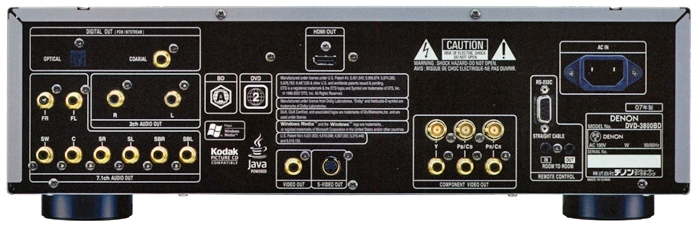 DENON DVD-3800BDの仕様 デノン/デンオン