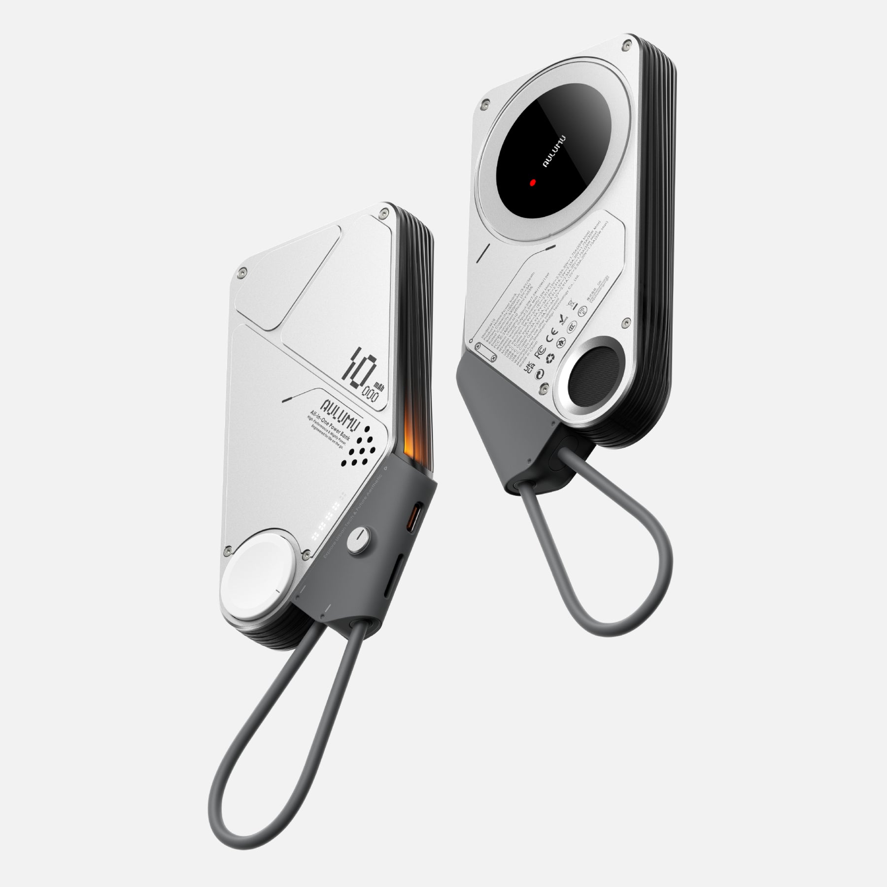 M10 10000mAh 3in1 両面マグネット式モバイルバッテリー