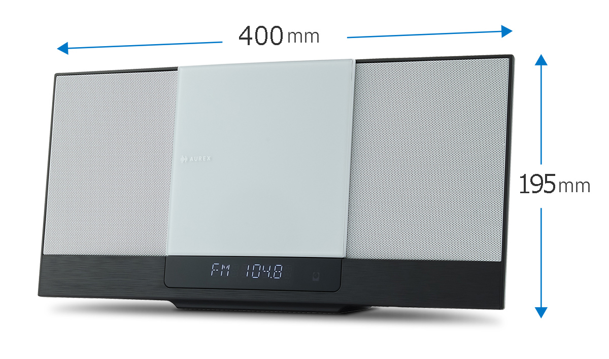 奥行95mmで置き場所に困らないスタイリッシュなミニコンポ～ スリム型