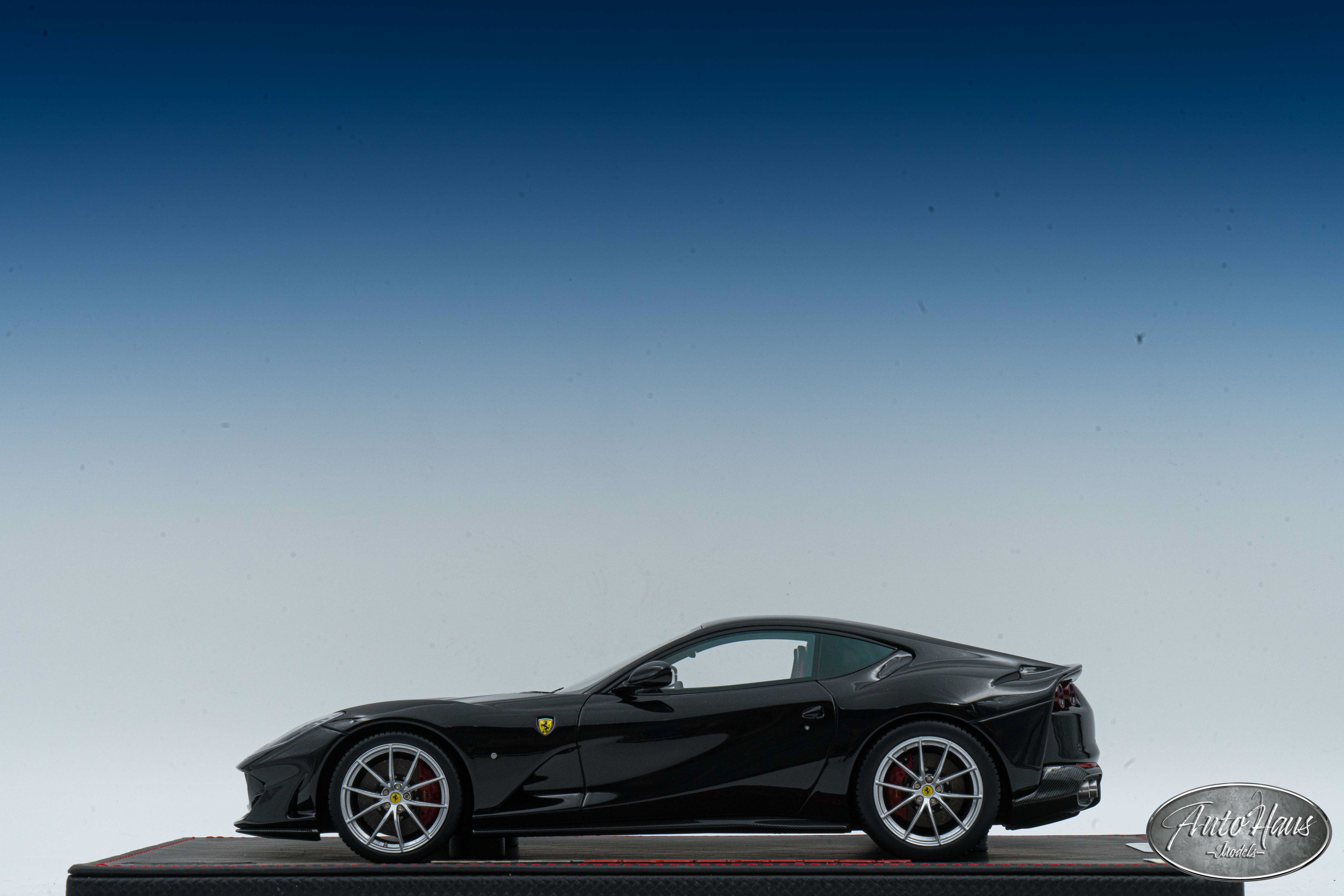 1/18 BBR Ferrari 812 Superfast Gloss Black – AutoHaus Models