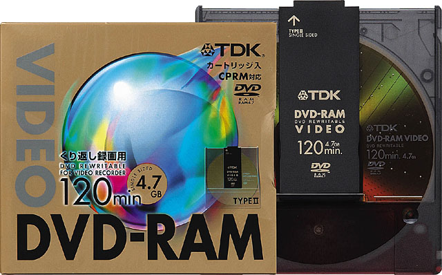 TDK、録画用DVD-RAMメディアの新製品