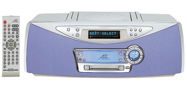 シャープ、1ビットデジタルアンプ内蔵のCD/MDシステム