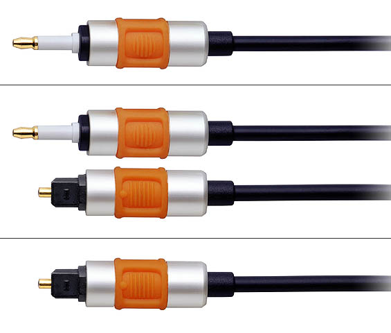 オーディオテクニカ、ラバーグリップ付き光デジタルケーブル3種