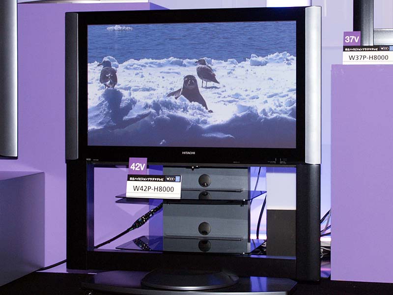日立、HDDレコーダやWチューナを内蔵したPDP「Wooo」