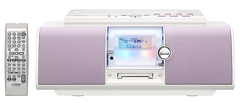 ビクター、リスニングポイントを設定できるMD/CDラジカセ