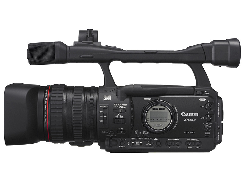 キヤノン、レンズ一体型HDVカメラ「XH G1S/A1S」