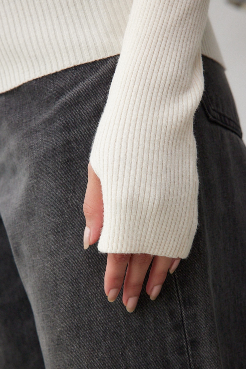 サムホールリブハイネックトップス｜WOMEN｜250HAB70-568B｜AZUL BY