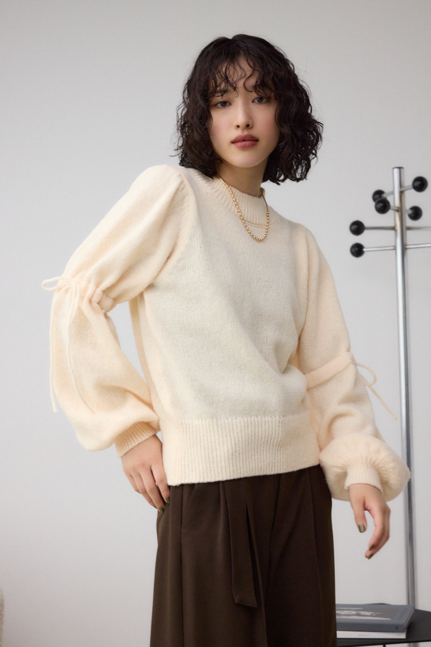 袖リボンデザインニット｜WOMEN｜250HAC70-569I｜AZUL BY MOUSSY