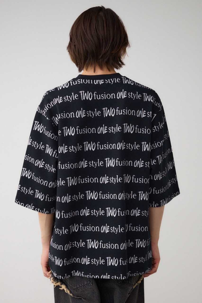 ジャガード総柄7分袖トップス｜MEN｜251HAC90-074G｜AZUL BY MOUSSY