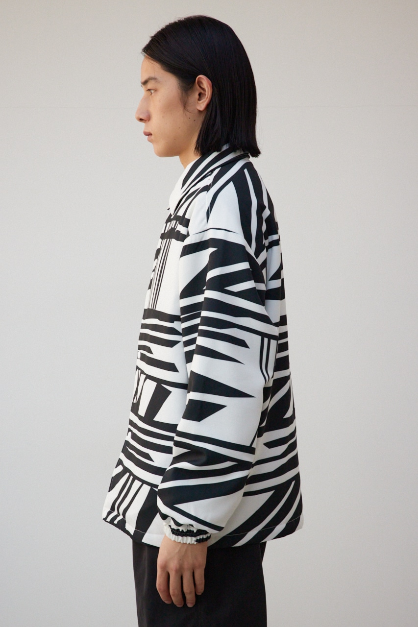 幾何学総柄コーチジャケット｜MEN｜251HSC30-076C｜AZUL BY MOUSSY