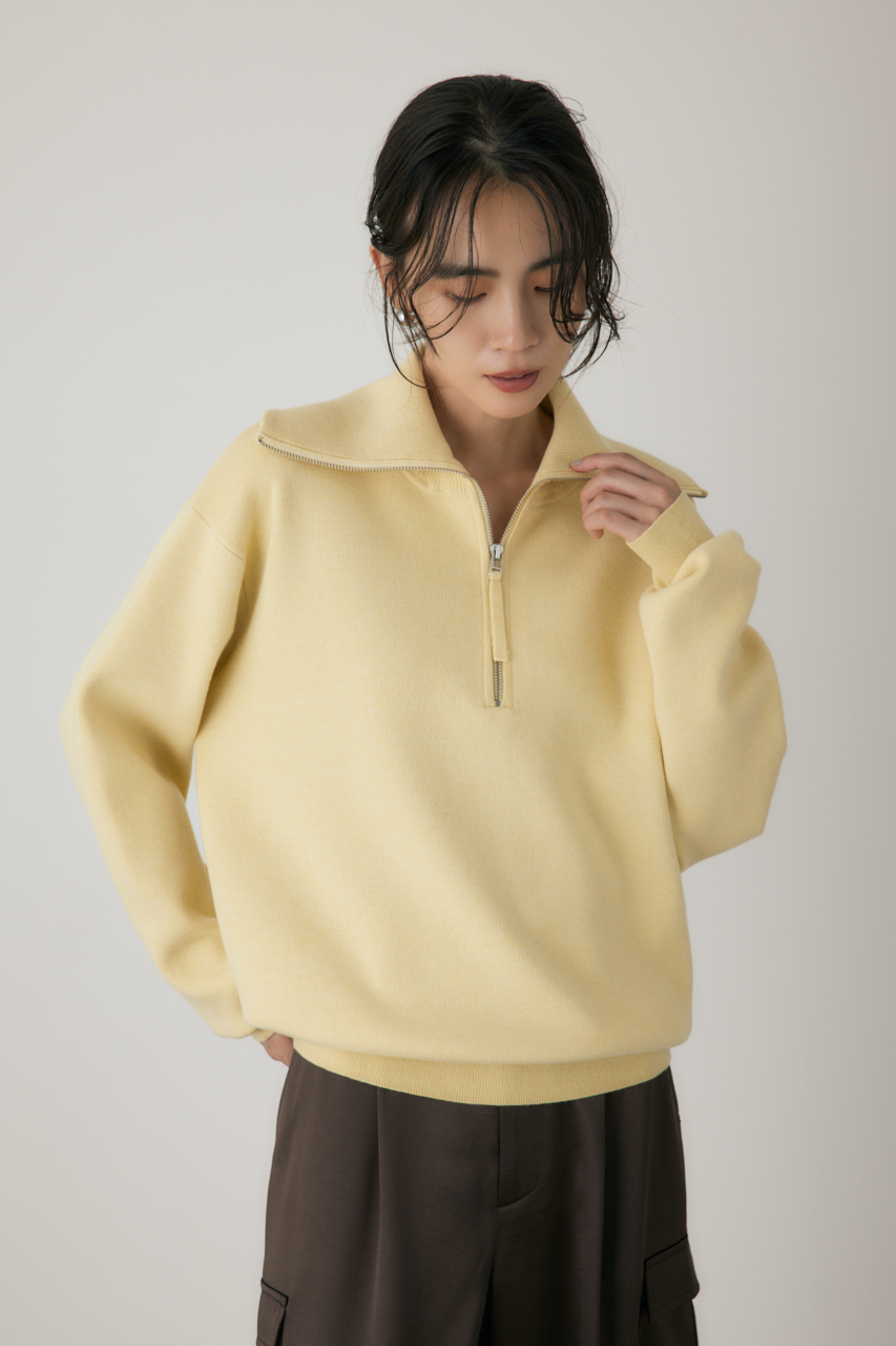 crie conforto】ハーフジップセーラーカラーニット｜WOMEN｜254IAT70