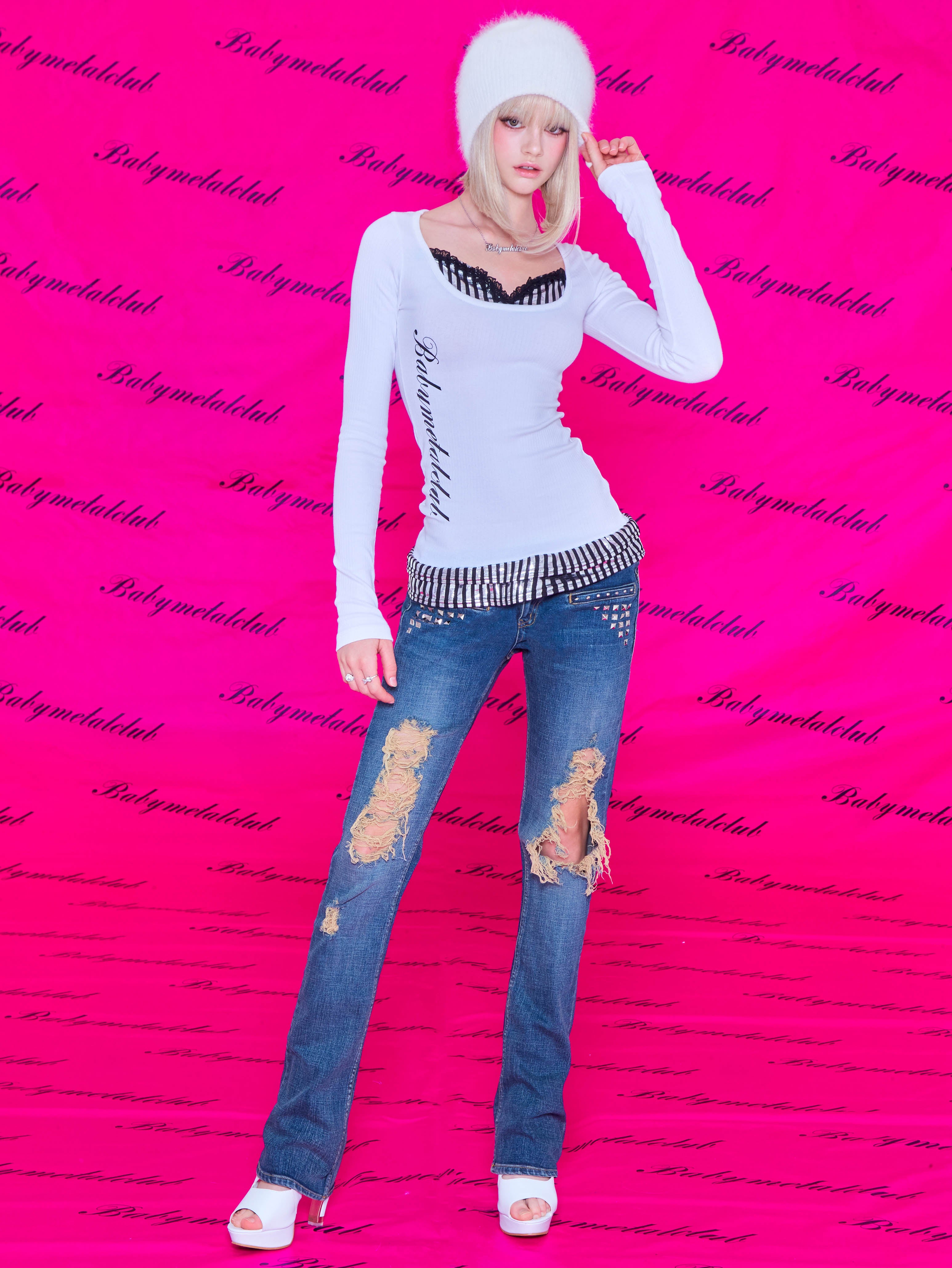 Jewel chocker t (white) – Babymetalclub Japan