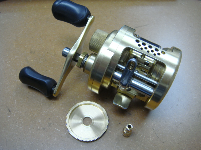 シマノ 初代 01カルカッタコンクエスト201 Mgスプール&ハイギヤ 軽量化