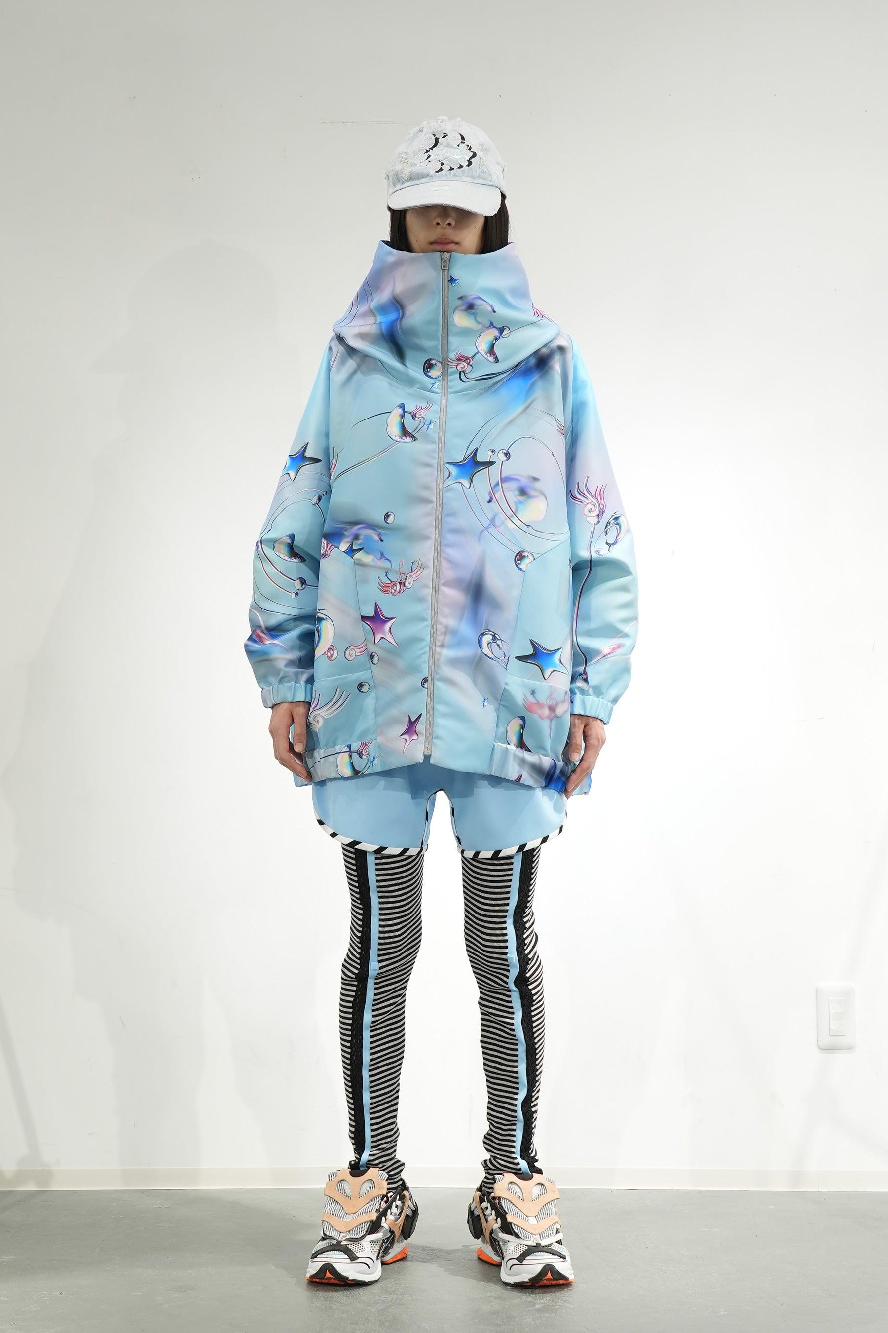 グラフィックハイネックビッグパーカー - Water – BALMUNG