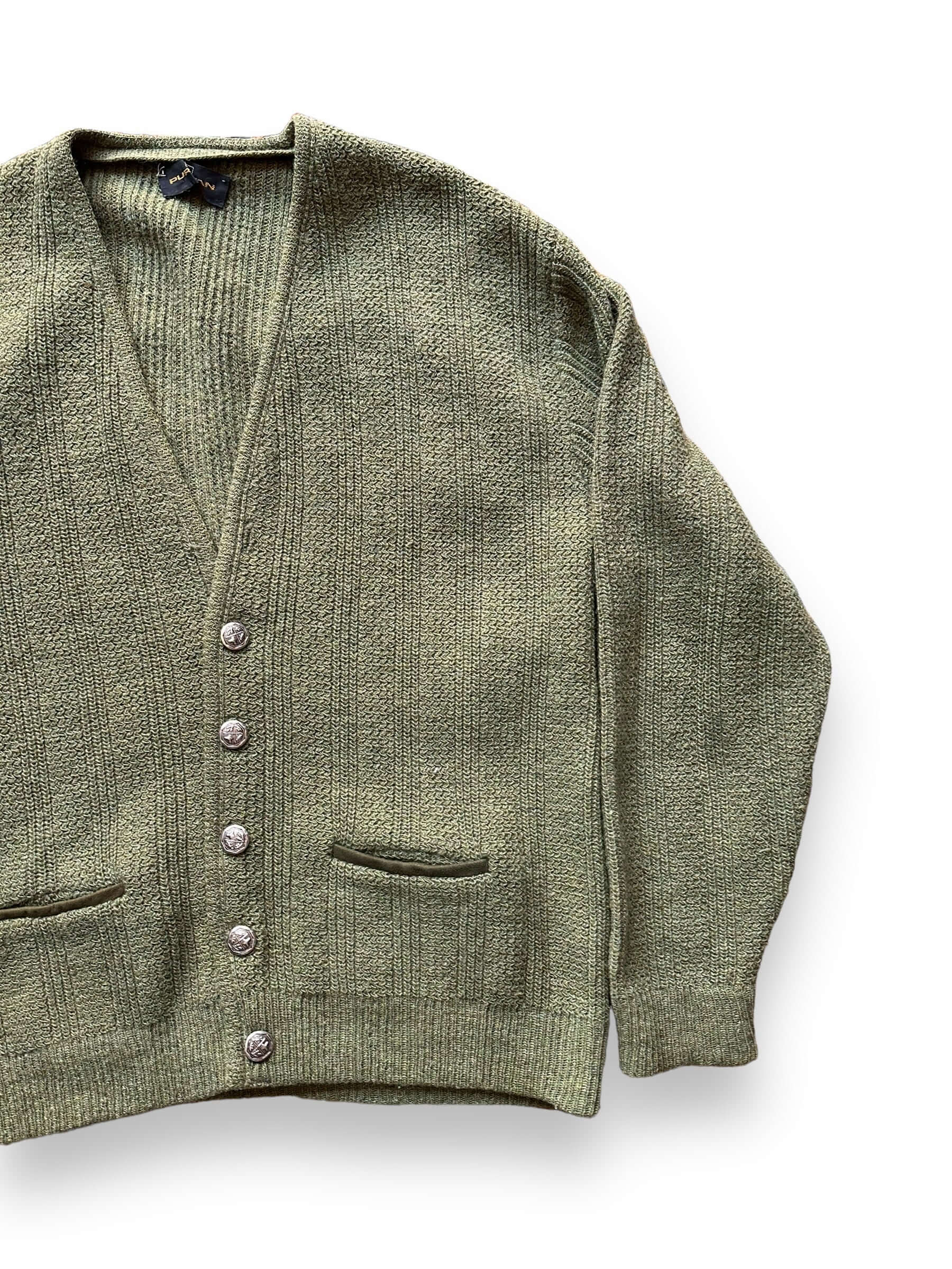 Vintage 1960s Puritan Olive Green Wool Cardigan SZ L – The Barn
