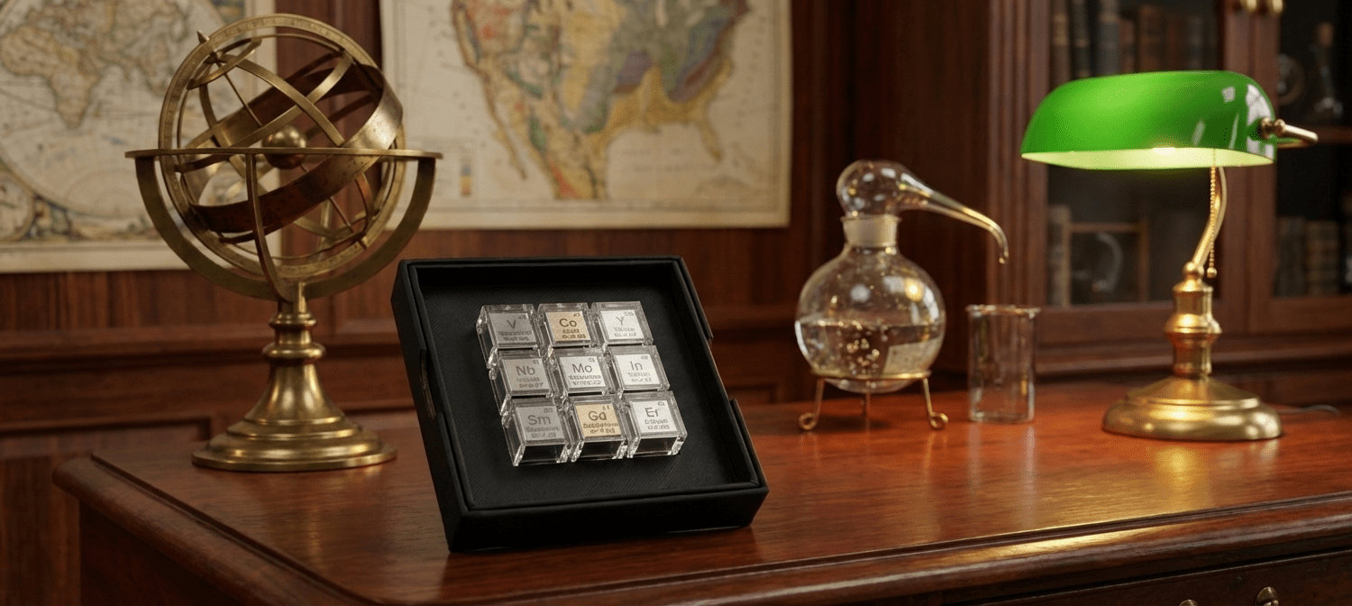 元素標本キューブ 【9種セット】 | 葡萄屋 鉱物＆雑貨店