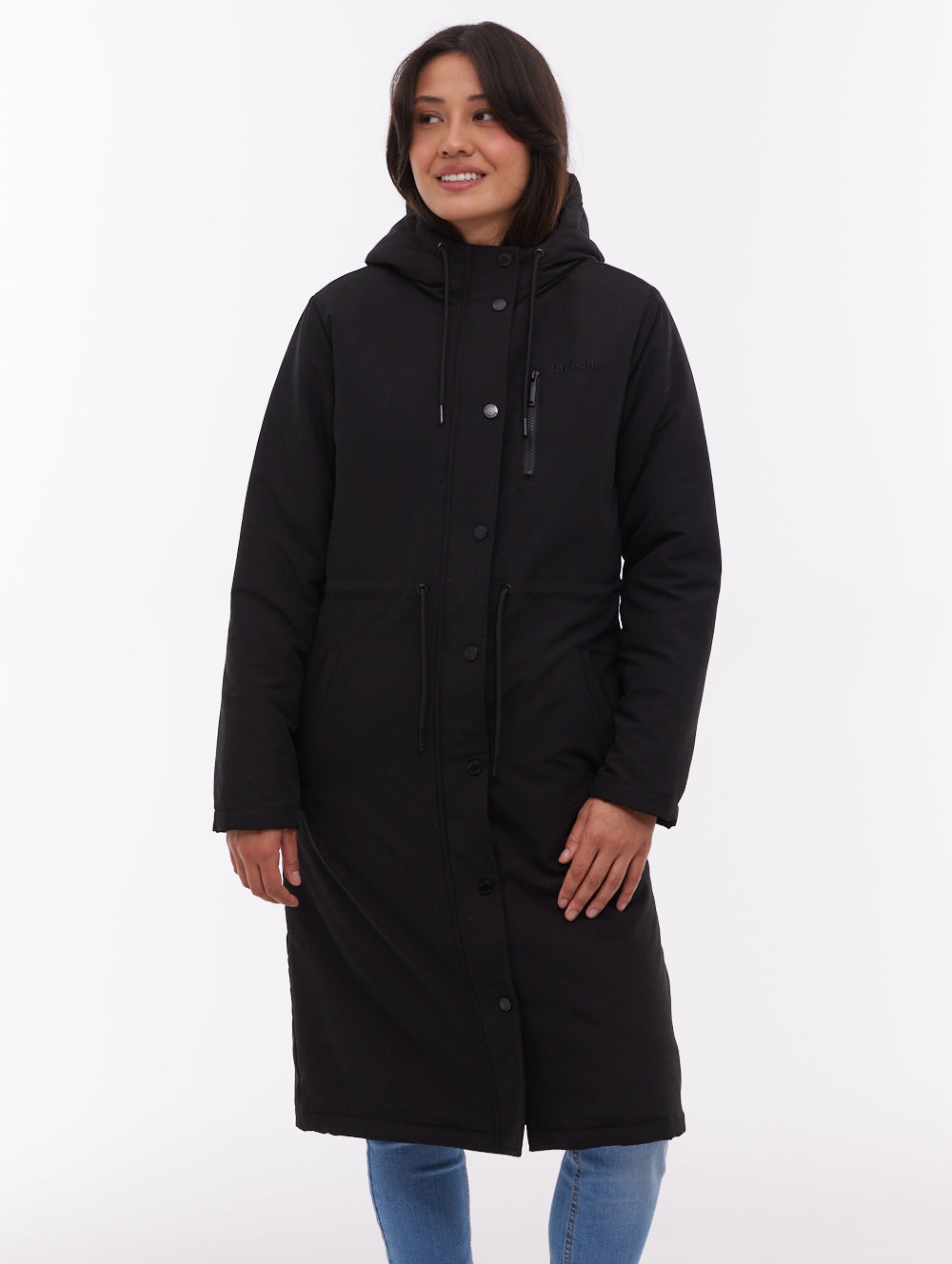 Sari Hooded Midi Parka - Black - Bench