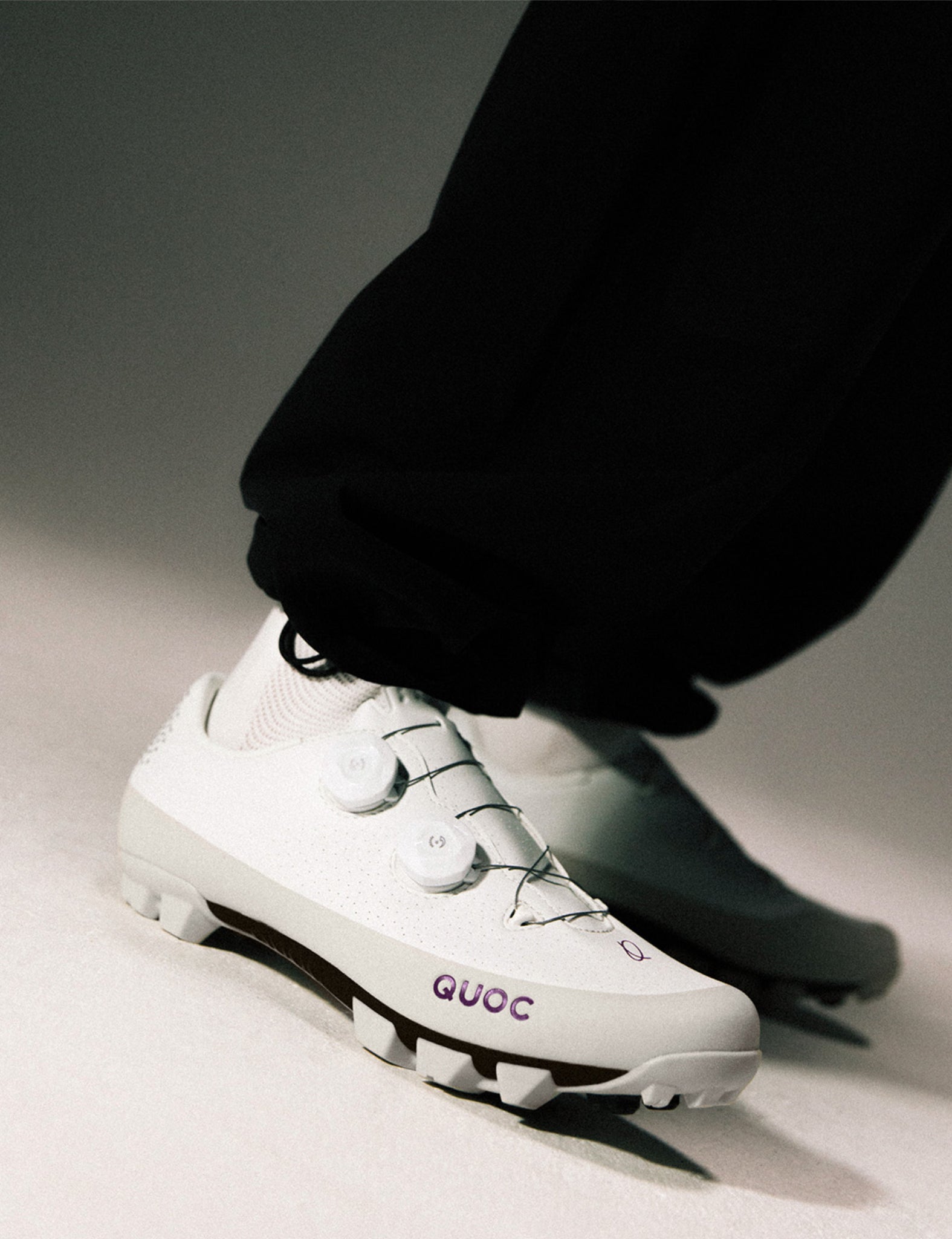 QUOC Gran Tourer XC Cycling Shoes - Chalk | Benchmark.