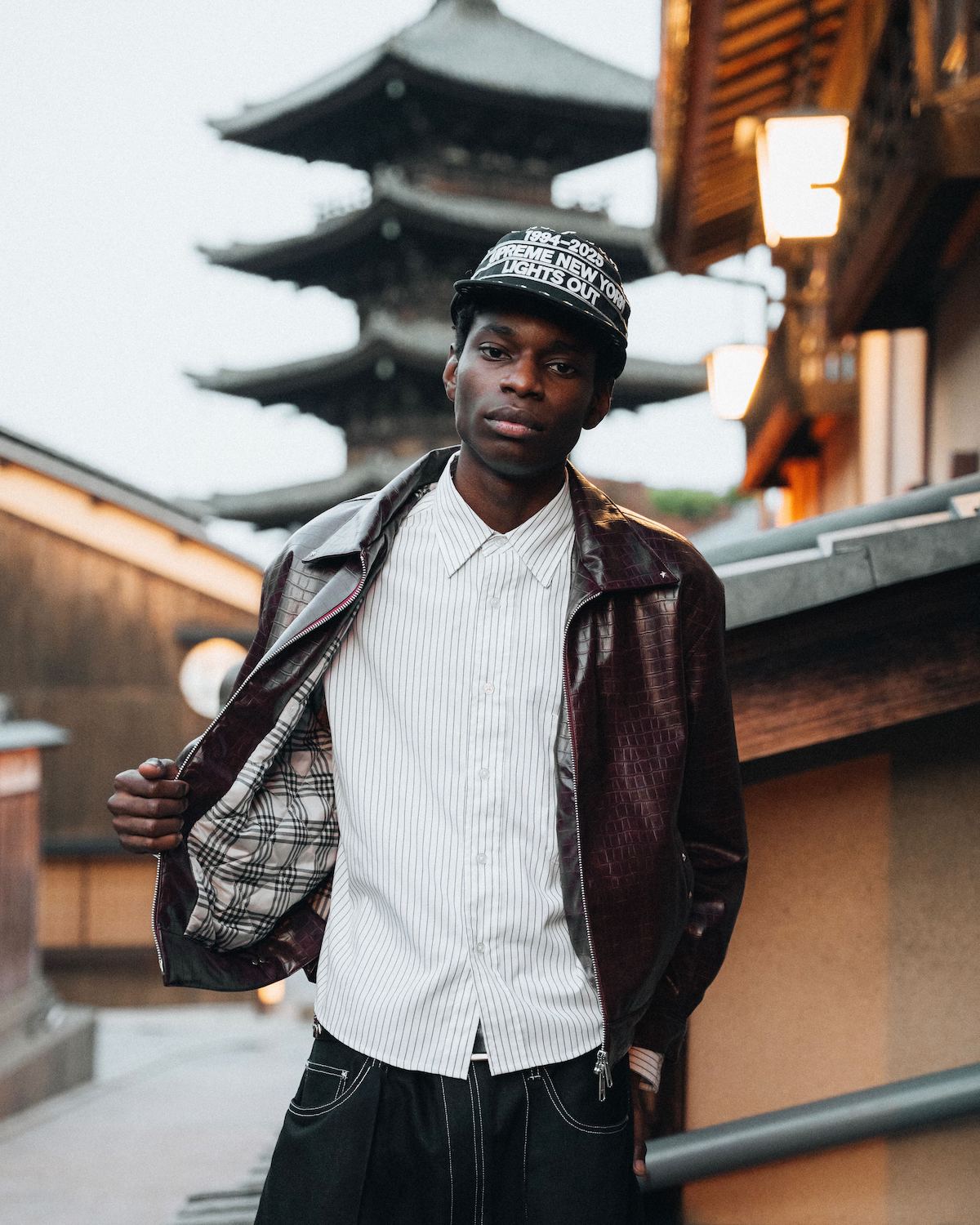 Croc-Embossed Jacket Jacket – BELVET