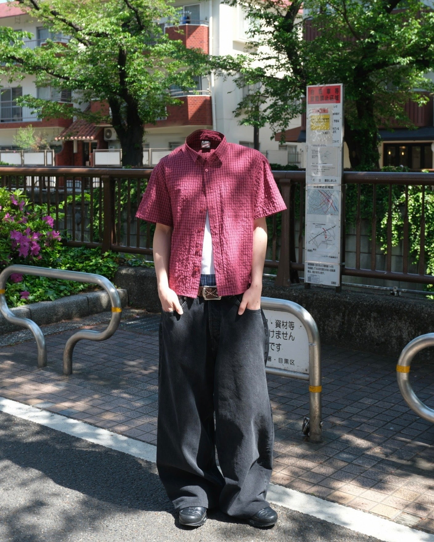 Cropped checkered shirt – BELVET