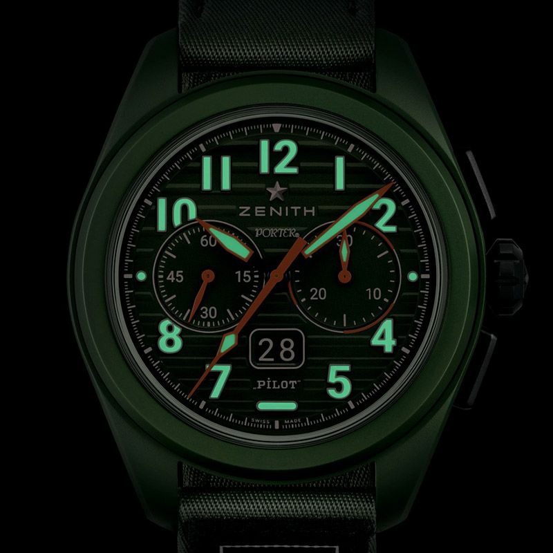 ZENITH Pilot Big Date Flyback Porter Edition ゼニス パイロット
