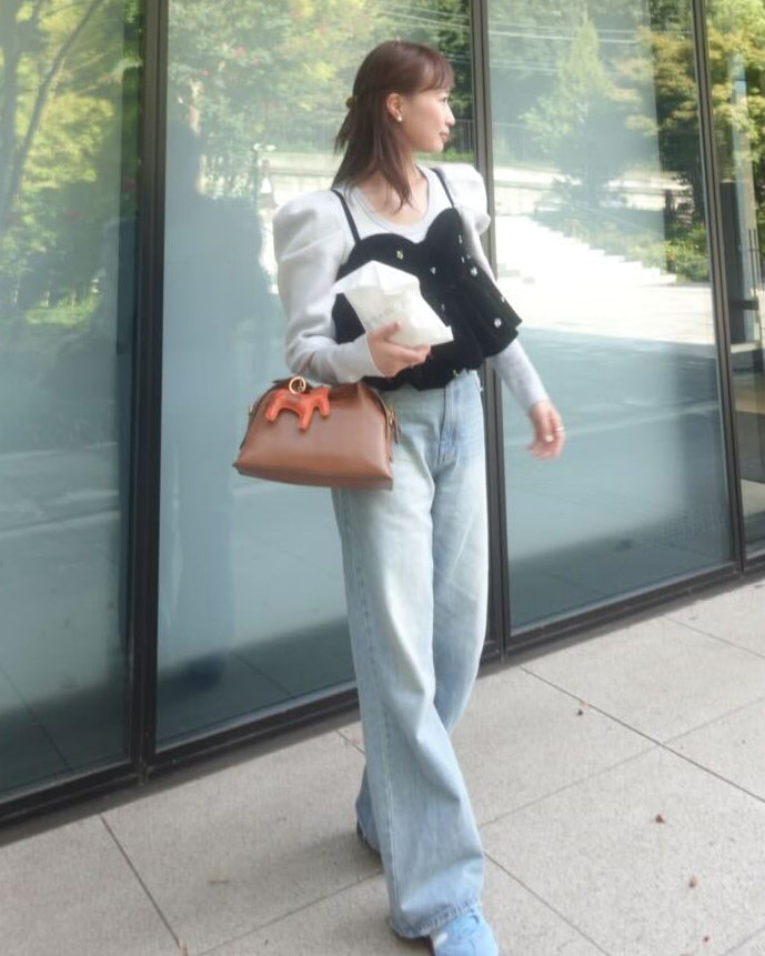 BIBIY. MADE | EFFIE PUFF KNIT BLUE｜Bibiy.