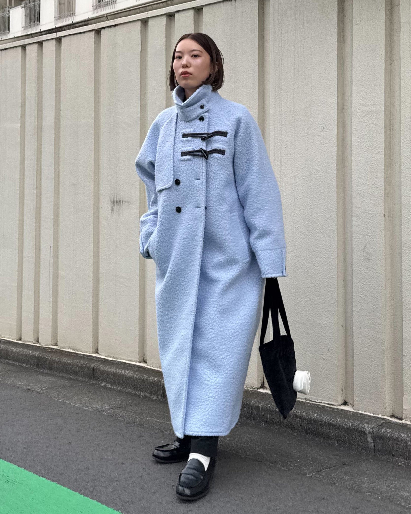 BIBIY. MADE | MANON DUFFLE COAT BLUE｜Bibiy.