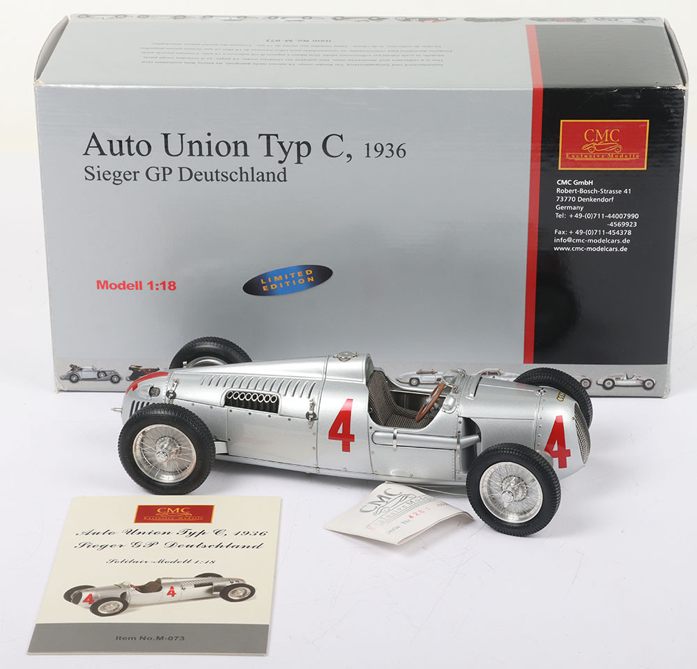 CMC 1:18 scale M-073 Auto Union Typ C (1936) Racing Car